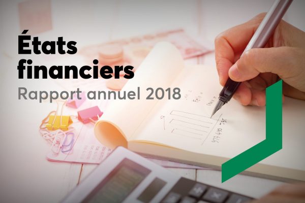 Rapport annuel – année financière 2018
